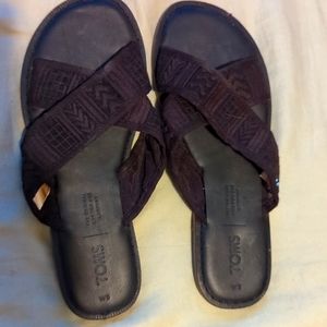 TOM'S, size 5W, black sandals